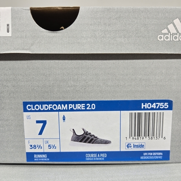 New Adidas Cloudfoam Pure 2.0 Women's Running Shoes Size 7 - Picture 8 of 8